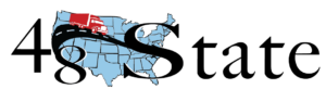 Logo featuring a large 'S' over a blue map of the eastern United States.